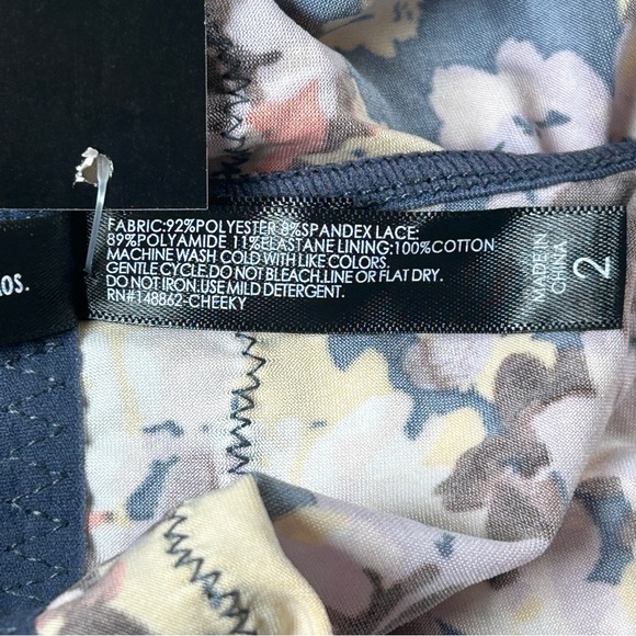 NWT Torrid Curve Size 2 Cheeky Panty Sunshine Floral Ruched Back Mesh - Picture 5 of 7